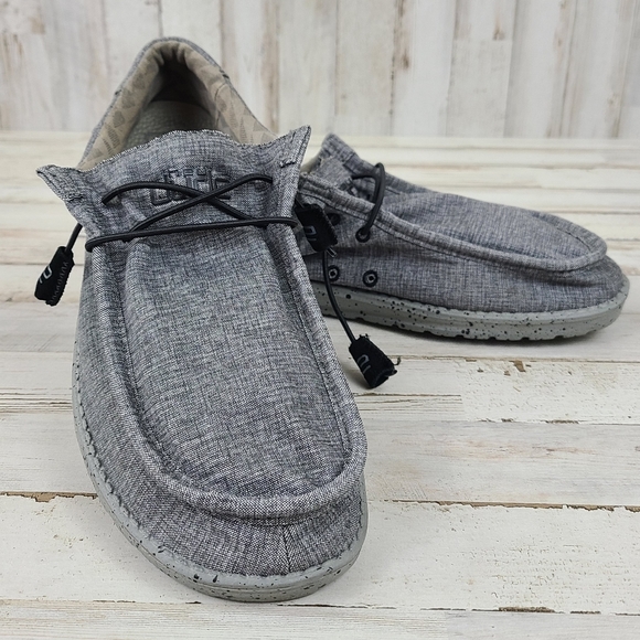 Hey Dude Other - Hey Dude Wally Stretch Gray Slip On Loafer Shoes
